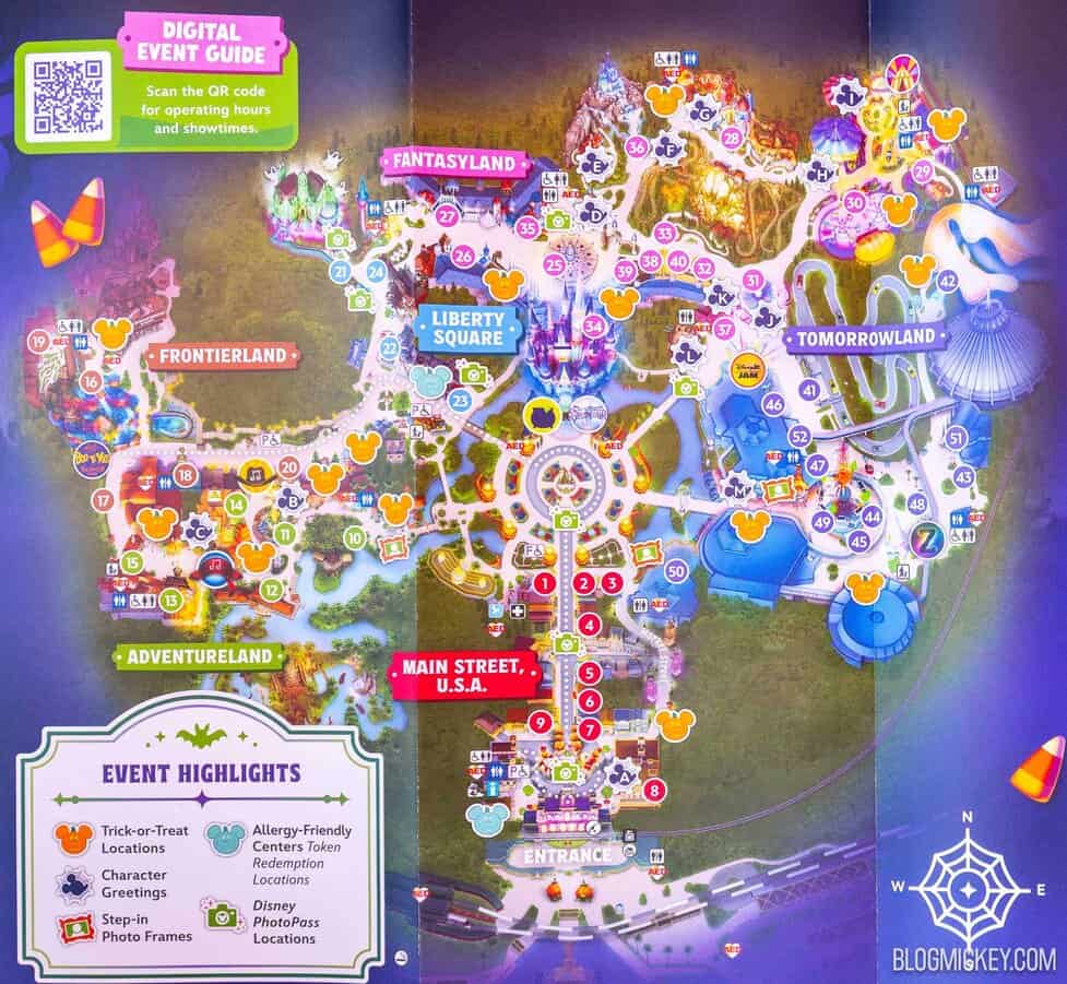 First Look at 2025 Mickey's Not-So-Scary Halloween Party Map